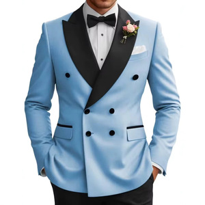 Traje Slim Fit para Hombre, Traje de Novio de 2 Piezas, Traje Formal para Padrino de Boda, Terno Masculino, Conjunto de Blazer - Product Image 1