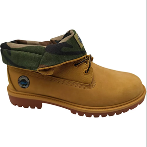 Stivali Casual da uomo classici gialli alti impermeabili antiscivolo e con suola spessa resistente all'usura per abbigliamento Outdoor autunno/inverno - Product Image 3