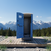Toilette mobile en plastique HDPE, design moderne, portable, pour usage extérieur