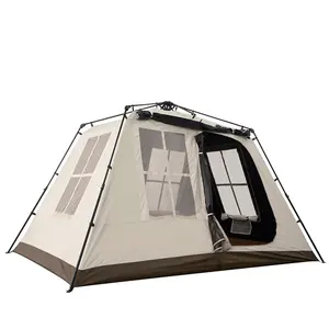 जलरोधक ग्लैम्पिंग परिवार तम्बू आउटडोर शिविर कैनवास तम्बू