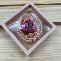 Compteur de Prière Numérique à Doigt avec Boîte Perles de Prière Rosaire Musulman Cadeau Islamique Religieux en Verre pour l'Aïd