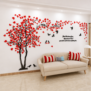 <span class=keywords><strong>Adesivi</strong></span> Murali 3D in Acrilico, Decorazioni <span class=keywords><strong>per</strong></span> la Casa, <span class=keywords><strong>Adesivi</strong></span> Creativi <span class=keywords><strong>per</strong></span> <span class=keywords><strong>Pareti</strong></span>, Albero degli Innamorati <span class=keywords><strong>per</strong></span> Soggiorno - Product Image 6