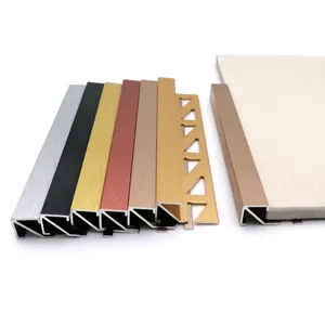 Aluminium Tegel Trim Vierkante Vorm Profiel Voor Floor Stransition Stap Rand