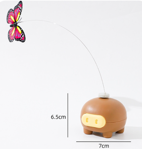 Juguetes Electrónicos Interactivos para Gatos, Juguetes Eléctricos Inteligentes con Rotación Automática, Lindos Cerditos Divertidos, Juguetes Eléctricos con Mariposas Giratorias - Product Image 6