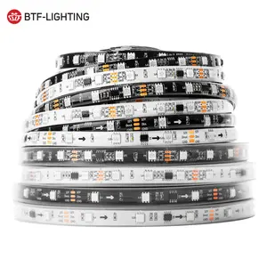 Led Rgb Strip U L Certification Black White Flexible PCB WS2811 Individually Addressable Rainbow Effect Bright RGB Led Strip IP67 65 30