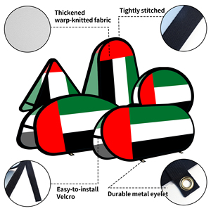 The_United_Arab_Emirates Oval Pop up <b>Banner</b> Warp-knitted Fabric for Outdoor Advertising Promotion Outdoor Tent - Product Image 3