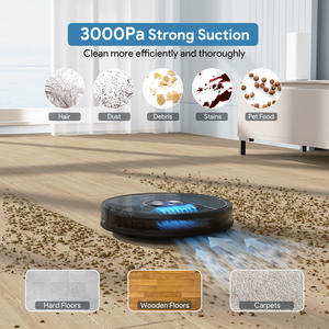 <span class=keywords><strong>Robot</strong></span> <span class=keywords><strong>aspirador</strong></span> Bagotte, fregona inteligente, limpieza automática de suelos para <span class=keywords><strong>pelo</strong></span> de Mascota, batería seca y húmeda, superventas para hogares - Product Image 3