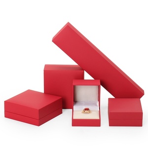 Custom Artificial <b>Leather</b> Square Pattern Velvet Lining Jewelry Box for Retail Stores-Rings Pendants & <b>Bracelets</b> - Product Image 4