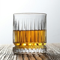 Verres à liqueur en paille rayés de style européen, cristal transparent de haute qualité pour whisky, vodka, liqueur, bière, eau, sublimation