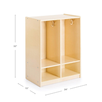 Armoire mobile en bois, casier à chaussures, meuble Montessori pour garderie, maternelle, école préscolaire, salles de classe, avec roulettes verrouillables