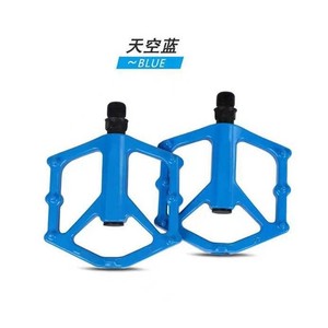 Pédales de vélo de montagne en alliage d'aluminium, roulement à billes antidérapant pour vélos de montagne, noir, rouge, bleu ciel - Product Image 3