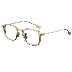 Monturas de Gafas Retro de Titanio Danyang, Rectangulares, Montura Completa, Ligeras, Gafas Ópticas para Hombre Dlx125 - Product Image 1