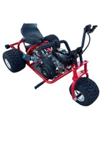 Kart à essence tout-terrain pour adultes, 3 roues, mini tricycle de course pour la plage et les dérapages