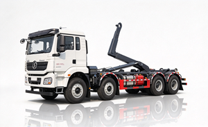 รถบรรทุกขยะ Shacman 8x4 30 ตัน แบบตะขอเกี่ยว ระบบไฮดรอลิก สำหรับการจัดการขยะในเมือง - Product Image 3