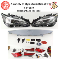 Kit de pare-chocs avant CZJF pour Lexus CT200h 2013 Mise à niveau vers 2015 2017 jusqu'à 2020 Phare à LED Pare-chocs arrière Kit de carrosserie Feu arrière
