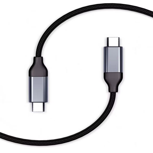 Wholesale Price 1M Usb C to Type C 3A Fast Charging Cable for Multimedia Mobile Phone Computer with Aluminum Nylon Tinned Copper