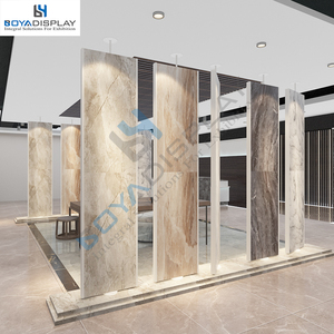 Chinese Large Wooden <strong>Rotate</strong> <strong>Display</strong> <strong>Rack</strong> Showroom <strong>Tile</strong> <strong>Display</strong>