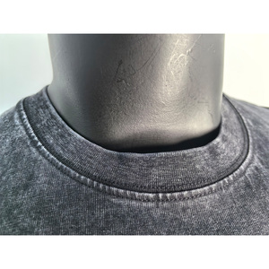 <b>High</b> Quality 100% Cotton Acid Wash Oversized Sweat Absorbent Crew <b>Neck</b> <b>Men</b> <b>Tshirt</b> Custom Graphic for Casual Wear - Product Image 3