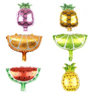 <b>Balloon</b> Wholesale Mini Size Summer Food Theme Pineapple Orange Lemon Watermelon Fruit Shape Foil <b>Balloons</b> for Party <b>Decoration</b> - Product Image 1