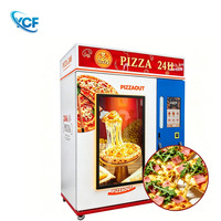 Distributeur automatique de pizzas entièrement automatique avec écran tactile haute définition, publicité, surveillance à distance et options de paiement multiples