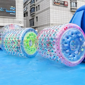 Pelota de Agua Cuadrada de PVC para Parques Acuáticos y Piscinas, Juego Inflable Acuático para Padres e Hijos, Zorb Ball - Product Image 1