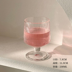 Vaso de Vidrio para Bebidas y Jugos con Rayas Verticales, Diseño Moderno y Simple, con Tapa y <span class=keywords><strong>Asa</strong></span>, Colorido, para Uso Doméstico y en Restaurantes - Product Image 6