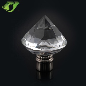 Nuovo Design di Terminali in Cristallo Diamantato <span class=keywords><strong>per</strong></span> Aste di <span class=keywords><strong>Tende</strong></span> o Bastoni <span class=keywords><strong>per</strong></span> <span class=keywords><strong>Tende</strong></span> e Accessori - Product Image 2