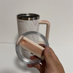 multiple colors powder coated travel mugs water bottle <strong>simply</strong> <strong>modern</strong> stainless steel 20oz 30oz 40oz <strong>tumbler</strong> with handle v2 - Product Image 6