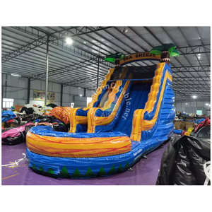 Tobogán Acuático Inflable Comercial <span class=keywords><strong>Mini</strong></span> Azul <span class=keywords><strong>de</strong></span> 16 pies con <span class=keywords><strong>Piscina</strong></span> Gigante, <span class=keywords><strong>Precio</strong></span> <span class=keywords><strong>de</strong></span> Fábrica para Alquiler <span class=keywords><strong>de</strong></span> Fiestas - Product Image 2