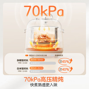 หม้อหุงข้าวไฟฟ้ามีเดีย 1.8 ลิตร หม้อในสแตนเลส แรงดันสูง 70 กิโลปาสคาล สำหรับ 1-2 คน - Product Image 4