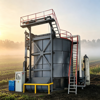 Tanque Fermentador Vertical de 90m3 para Desechos Animales, Equipo de Alta Eficiencia para la Producción de Fertilizante Orgánico para Granjas Avícolas