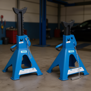 ขาตั้งยกรถยนต์ Fervi คู่ รับน้ำหนักได้ 3 ตัน โครงสร้างเหล็กสีน้ำเงิน สำหรับซ่อมบำรุงยานยนต์ - Product Image 3