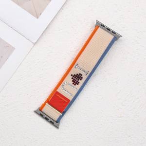 Bracelet de montre en nylon tressé Win-Win pour <span class=keywords><strong>Apple</strong></span> <span class=keywords><strong>Watch</strong></span> <span class=keywords><strong>Ultra</strong></span> et IWatch 10 <span class=keywords><strong>Trail</strong></span> Loop, bracelet de remplacement en strass - Product Image 5