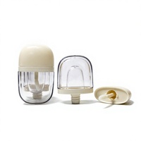 Tube de brillant à lèvres Choebe 3ml vide en PETG à double paroi, forme ovale, avec grand applicateur, étiquette personnalisée