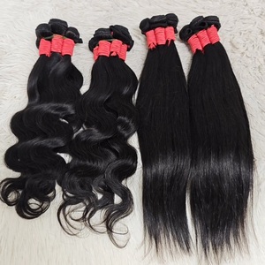 Promoción Letsfly, Extensiones de Cabello Humano Natural Negro de 18 Pulgadas, Paquetes de Cabello Lacio Brasileño Original - Product Image 1