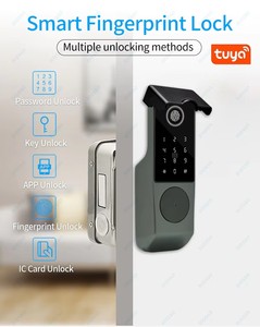Tuya Smart blocco accesso esterno cappuccio impermeabile accesso per impronte digitali in acciaio compatibilità vetro alluminio connettività WIFI Cloud - Product Image 3