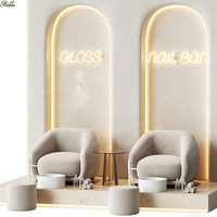 Suministros de uñas de lujo de estilo barroco salón de spa sofá de masaje sin tubería Estación de pedicura spa de pies