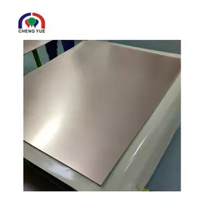 Folha CCL de laminado revestido de cobre com base de alumínio para placa de circuito impresso LED MCPCB tamanho A4 amostra