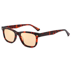 Gafas de Sol Fengshen de Acetato, Montura Cuadrada, Unisex, Protección UV400, Polarizadas, Estilo Moderno para Viajes, Tipo 3 Lentes - Product Image 4