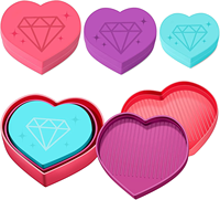 Offre Spéciale diamant peinture accessoire plateau en plastique diamant peinture kits pour artisanat perceuses placement diamant en forme de coeur plateau