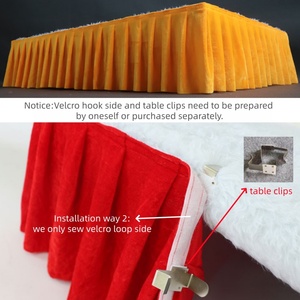 Rok murah, rok lipat, rok sutra, celemek panggung pabrik untuk pesta pernikahan, dekorasi teater, dan acara lainnya - Product Image 6