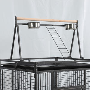 Jaula Clásica de Lujo <span class=keywords><strong>para</strong></span> Pájaros con Marco de Acero Inoxidable y Recubrimiento en Polvo, Bloqueable y Duradera <span class=keywords><strong>para</strong></span> Pájaros Pequeños, Uso Interior/Exterior - Product Image 5