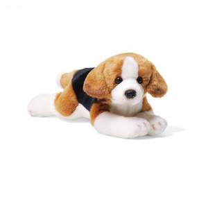 Jouet en <span class=keywords><strong>peluche</strong></span> pour chien <span class=keywords><strong>Beagle</strong></span> marron et noir avec remplissage en coton PP - Product Image 3