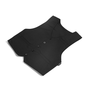 Camiseta/chaleco de trabajo negro de alta calidad y cómodo, resistente a cortes y perforaciones, para uso diario; hecho de poliéster con revestimiento de PE. - Product Image 3