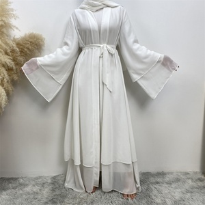 1875 #   Últimos Diseños de Eid, Vestidos Casuales, Cárdigan, Vestidos Islámicos Musulmanes, Abaya de Dubái para Mujeres, Fabricante de Ropa Musulmana - Product Image 4