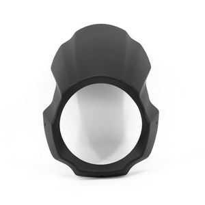 Cubierta redonda personalizada al por mayor máscara de <span class=keywords><strong>carenado</strong></span> cubierta de <span class=keywords><strong>faro</strong></span> delantero <span class=keywords><strong>carenado</strong></span> cubierta de <span class=keywords><strong>faro</strong></span> motocicleta - Product Image 1