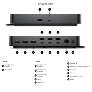 Base de Conexión Inteligente <span class=keywords><strong>Dell</strong></span> Pro Thunderbolt 4 SD25TB4 de 130W 4K con Suministro de Energía, Admite hasta 4 Pantallas, en Stock - Product Image 2