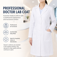 Ensemble de blouses médicales modernes à col mandarin et demi-zip, pantalon jogger personnalisé avec logo, uniforme d'infirmière grande taille, tenue de travail hospitalière