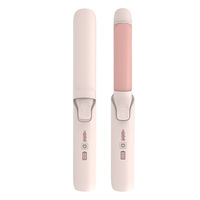Alat Pengeriting Rambut Otomatis USB/Listrik Portabel Isi Ulang Layar LED Silinder Keramik Tanpa Kabel Profesional Salon Rumah Tangga Cepat