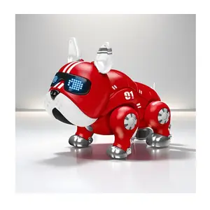 NOUVEAU Jouet Robot Intelligent Intelligent pour Chien avec Lumières Led et Son, Jouet Électrique Dancing pour Chien Act Likes A Real Dog,Robot pour Chiot